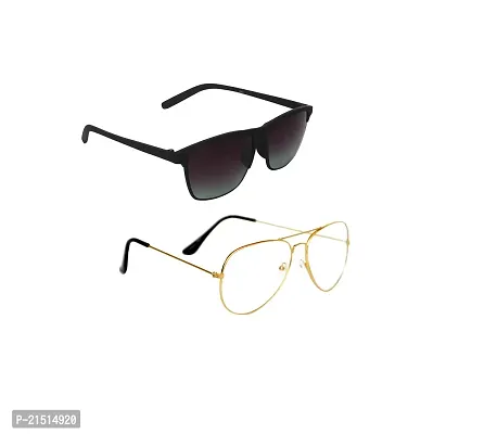 Criba  211 and Gold White sunglasses -  Pack of 2