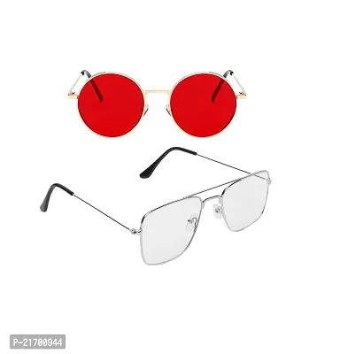 Criba Clear and Red Pack of 2 Sunglass