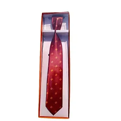Navkar Crafts Men Premium Formal Neck Tie For Men (Maroon)