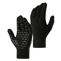 Vybraa Men Cycling Gloves with Touch Screen Sports Finger Protection Black (66022449VB)-thumb2