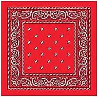 Navkar Crafts Unisex Cotton Paisley Bandana/Head Wrap/Wristband/Face Cover for Men and Women, Multi (50 * 50cm) (Black Red Yellow Green)-thumb2