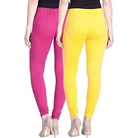 Navkar Crafts Cotton Strechable Women's Casual/Gym/Sports Leggings Combo Pack of 2-thumb1