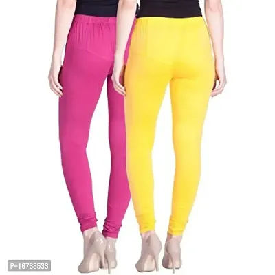 Navkar Crafts Cotton Strechable Women's Casual/Gym/Sports Leggings Combo Pack of 2-thumb2