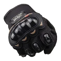 Probiker Full Racing Biking Driving Motorcycle Gloves (Black, XL)-thumb1