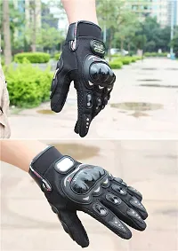 Probiker Full Racing Biking Driving Motorcycle Gloves (Black, XL)-thumb3