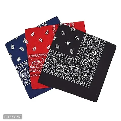 Navkar Crafts Pure Cotton Premium Collection Handkerchiefs Hanky For Men - Pack of 3(55)