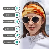 TAGVO Magic Headband Seamless Bandana Elastic Headwrap Scarf Tube Balaclava Neck Gaiter Multifunctional Headwear Neckwarmer Face Mask for Running Cycling Motorcycling Yoga Outdoors Sports (6 Pack)-thumb2