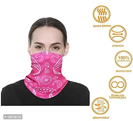 Cutewing Paisley Headband Bandanas Magic Headwrap Elastic Seamless Neck Gaiter Balaclava UV Resistence Sport Headwear for Yoga Hiking Riding(12PCS)-thumb4