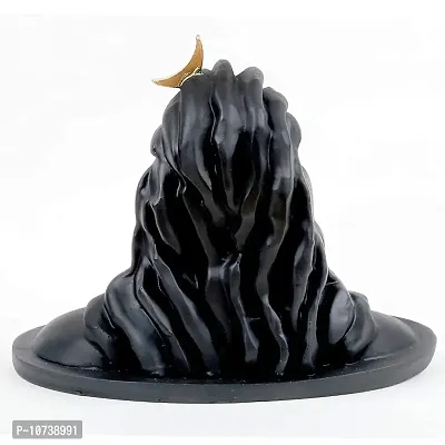 Skyzal Resin Lord Adiyogi Mahadev Shiv Shankara Showpiece Idol Murti Statue for Car Dashboard, 6 x 4.5 x 4 Inches, Black-thumb3