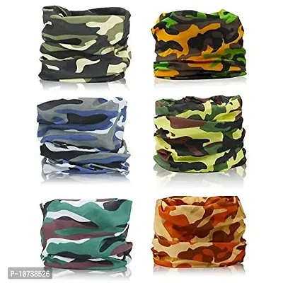 TAGVO Magic Headband Seamless Bandana Elastic Headwrap Scarf Tube Balaclava Neck Gaiter Multifunctional Headwear Neckwarmer Face Mask for Running Cycling Motorcycling Yoga Outdoors Sports (6 Pack)-thumb0