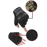 Navkar Crafts Non-Slip Unisex Outdoor Anti Slip Bicycle Cycling/Riding/Sports/Outdoor Activities Half Finger Gloves-thumb4