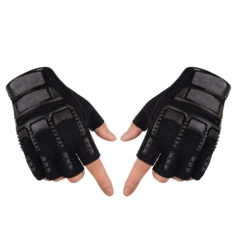 Navkar Crafts Non-Slip Unisex Outdoor Anti Slip Bicycle Cycling/Riding/Sports/Outdoor Activities Half Finger Gloves