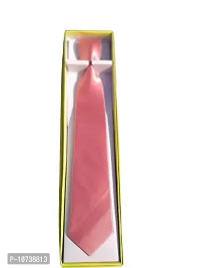 Navkar Crafts Men Premium Formal Neck Tie For Men (Pink)