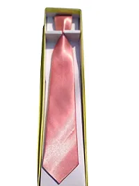 Navkar Crafts Men Premium Formal Neck Tie For Men (Pink)-thumb3