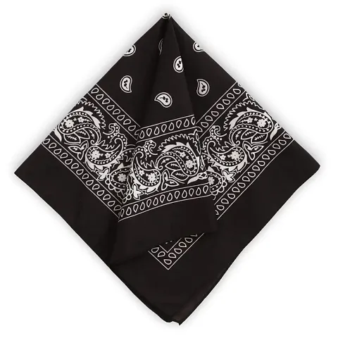 Navkar Crafts Bandanas for Men & Women - Paisley Bandana - Head Wrap, Scarf - Large 21x21