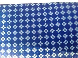 Navkar Crafts Necktie with Pocket Square set Blue White-thumb1