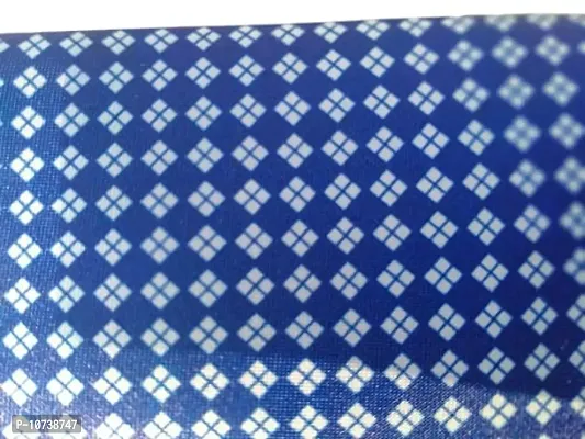 Navkar Crafts Necktie with Pocket Square set Blue White-thumb2