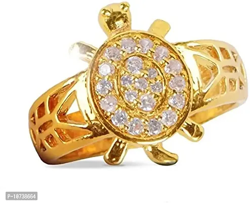 Meru Ring Adjustable Tortoise Ring for Men and Women for Good Luck-thumb0