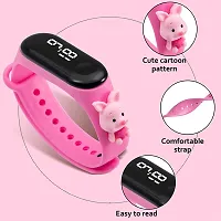 TOYGALAXY Pooh Kids Watchband, Girls Watch Set 3-12 Years Old, Digital Sports Toddler Daily Waterproof LED Design, Cute Cartoon Gifts for Children-thumb1