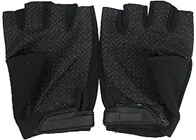 Navkar Crafts Non-Slip Unisex Outdoor Anti Slip Bicycle Cycling/Riding/Sports/Outdoor Activities Half Finger Gloves-thumb3