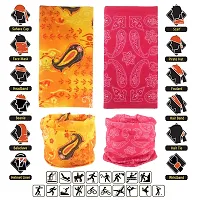 Cutewing Paisley Headband Bandanas Magic Headwrap Elastic Seamless Neck Gaiter Balaclava UV Resistence Sport Headwear for Yoga Hiking Riding(12PCS)-thumb1