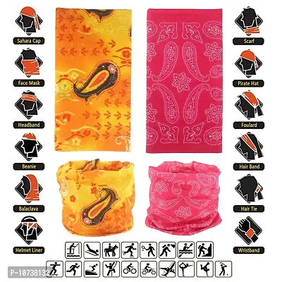 Cutewing Paisley Headband Bandanas Magic Headwrap Elastic Seamless Neck Gaiter Balaclava UV Resistence Sport Headwear for Yoga Hiking Riding(12PCS)-thumb2