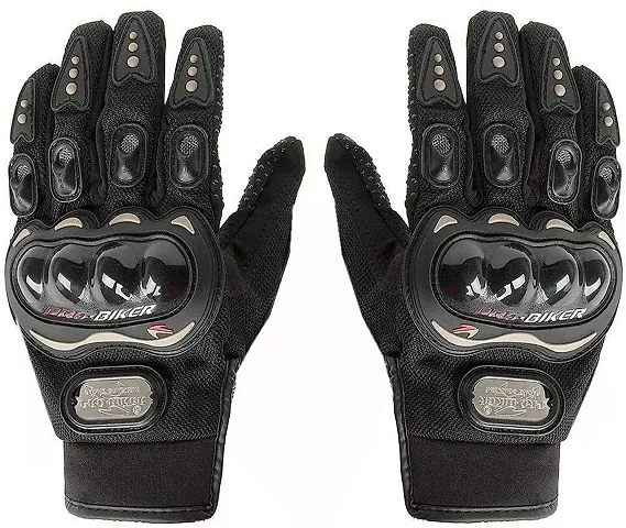 Probiker Full Racing Biking Driving Motorcycle Gloves (Black, XL)