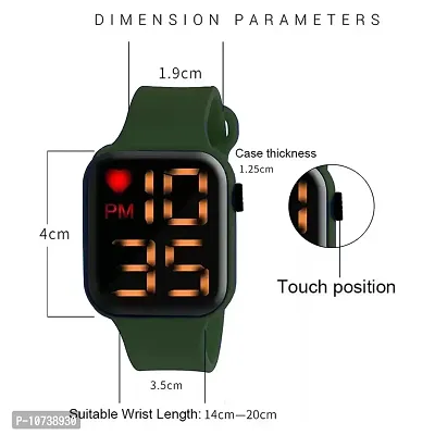 Navkar Crafts Latest New Generation Waterproof Digital LED Watch for Boys, Girls & Kids (Pne Needle Green)-thumb5