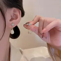 Star Opal Pearl Korean Earring for Girls and Women-thumb1