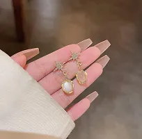 Star Opal Pearl Korean Earring for Girls and Women-thumb3