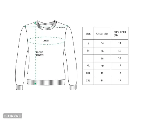 Stylish Woolen Self Pattern Longline Sweaters For Women-thumb2