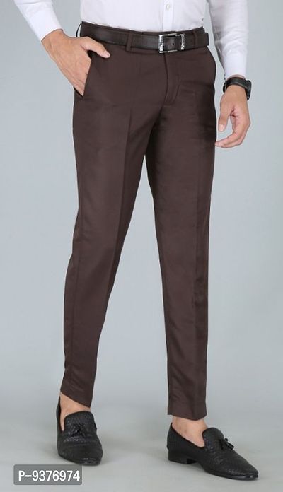 Fancy Cotton Blend Formal Trouser For Men-thumb0