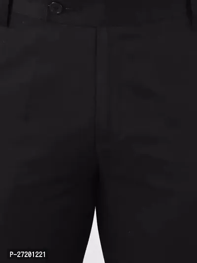 Classic Cotton Blend Solid Formal Trouser for Men, Pack of 1-thumb2