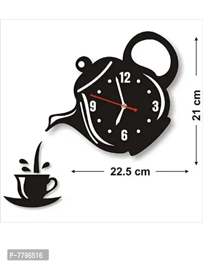 Cup with mug shape wall clock