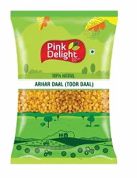 Ritually Pure 100% Organic Unpolished Arhar Daal / Toor Daal, 1 Kg Pack-thumb1