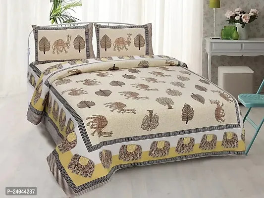 Comfortable Printed Bedsheet With 2 Pillow Covers