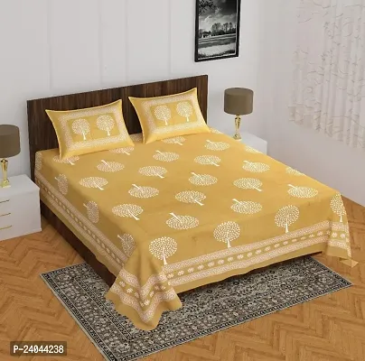 Comfortable Printed Bedsheet With 2 Pillow Covers-thumb0