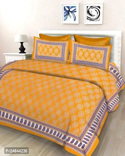 Comfortable Printed Bedsheet With 2 Pillow Covers-thumb0