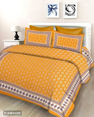 Comfortable Printed Bedsheet With 2 Pillow Covers-thumb0