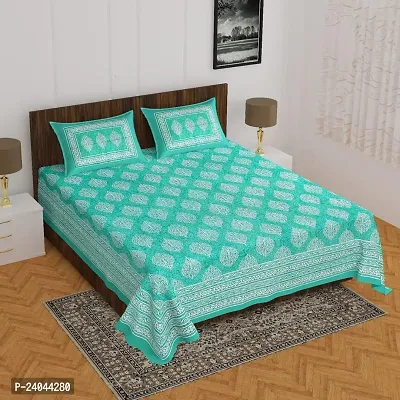 Comfortable Printed Bedsheet With 2 Pillow Covers-thumb0