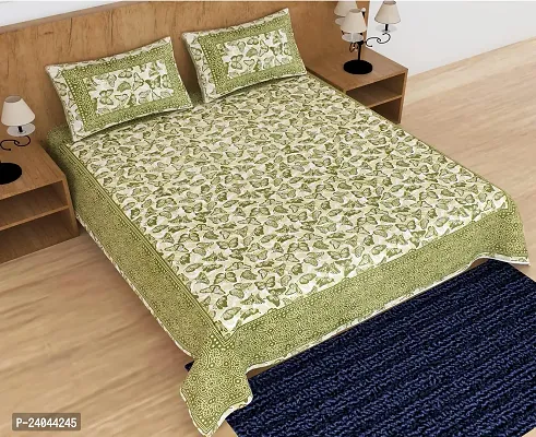 Comfortable Printed Bedsheet With 2 Pillow Covers-thumb0