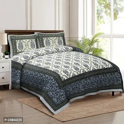 Comfortable Printed Bedsheet With 2 Pillow Covers-thumb0