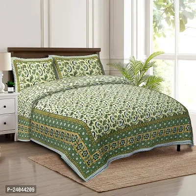 Comfortable Printed Bedsheet With 2 Pillow Covers-thumb0