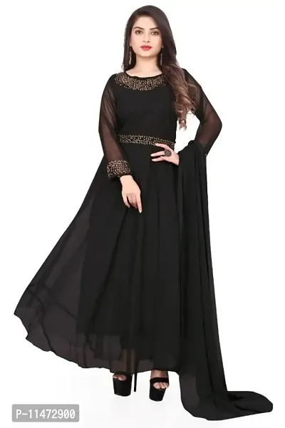 Attractive Georgette Gowns for Women-thumb0