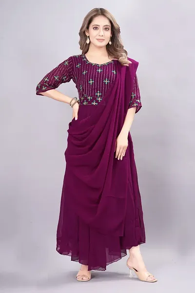 Hot Selling Georgette Ethnic Gowns 