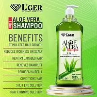 l'ger Aloe Vera Shampoo + Conditioner 2 In 1 Sollution For Men  Women  (1 L)-thumb1