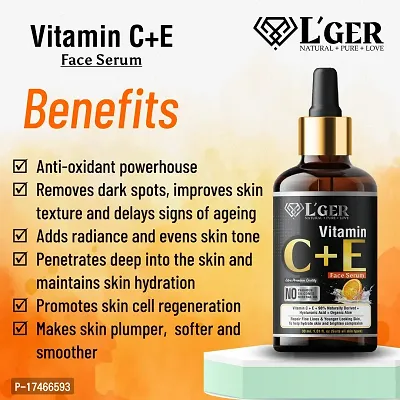 lger Vitamin C Face Serum - Skin Brightening Serum , Anti-Aging, Skin Repair, Supercharged Face Serum, Dark Circle, Fine Line  Sun Damage Corrector Face Serum  (30 ml)-thumb3