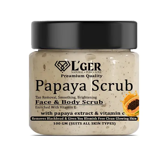 Lger Papaya Revitalizing Tan Removal Face Body Scrub