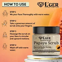 l'ger Bio Papaya Scrub With Vitamin C  E Revitalizing And Tan Removal Scrub  (100 g)-thumb2