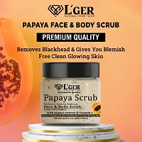 l'ger Bio Papaya Scrub With Vitamin C  E Revitalizing And Tan Removal Scrub  (100 g)-thumb4